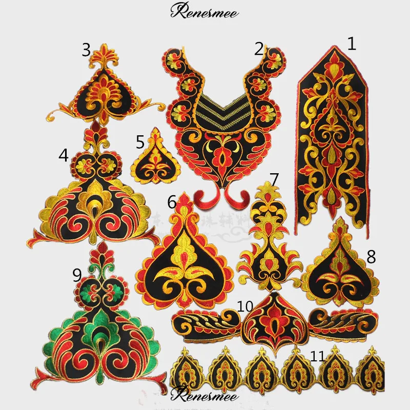 1 шт. Этническая Одежда с вышитыми тканевыми наклейками повязки на голову