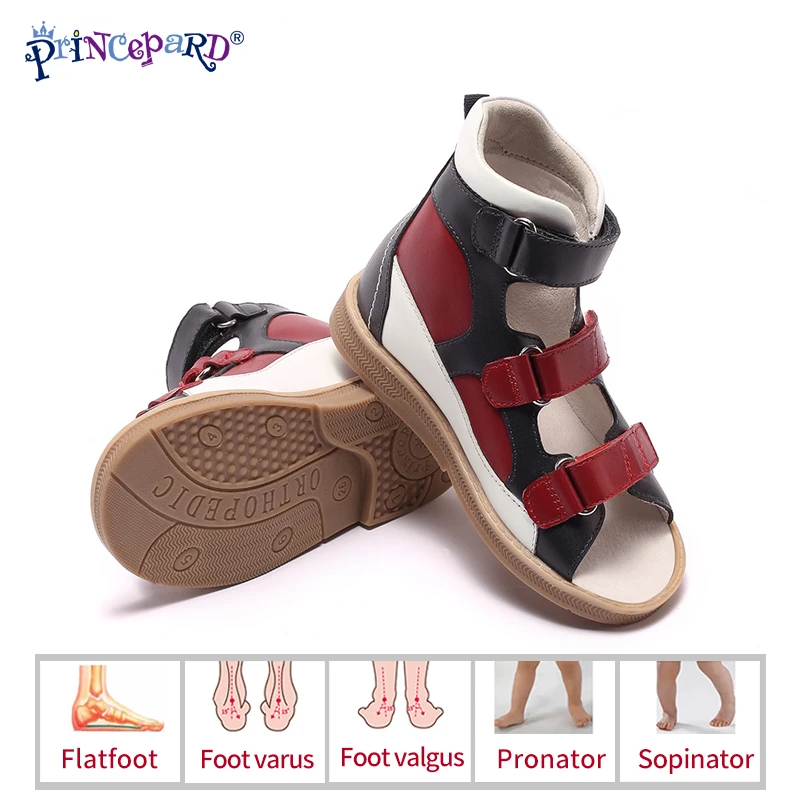 Детская обувь для мальчиков Princepard летние ортопедические сандалии на плоской