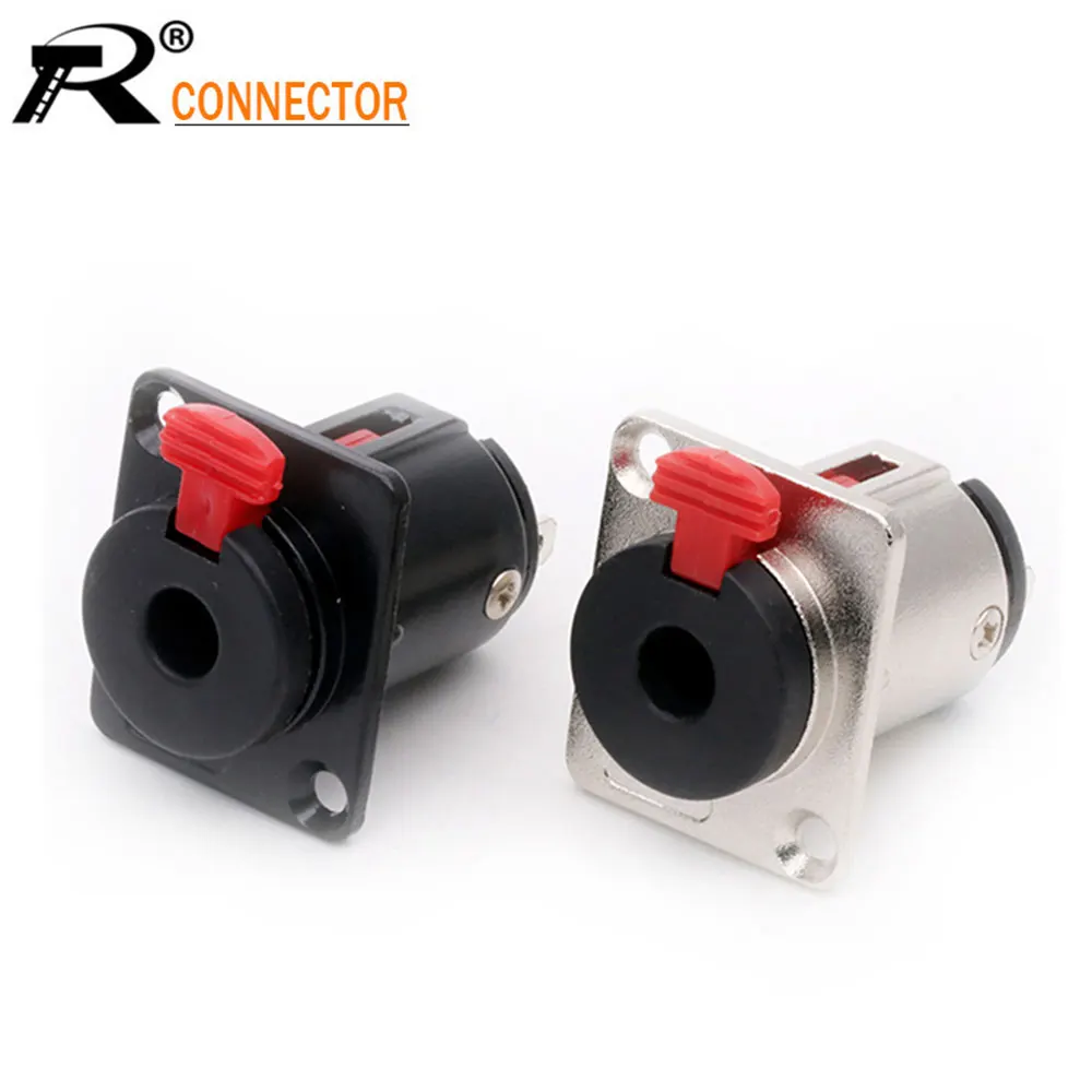 1 шт. профессиональный разъем для динамика аудиоразъем 6 35 мм гнездо Панельное