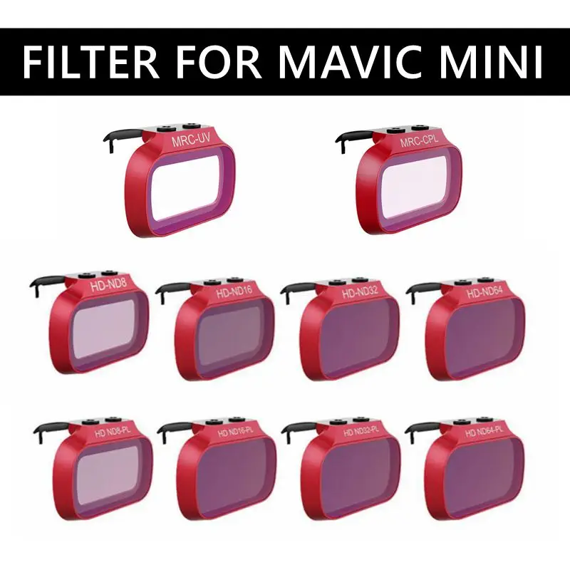 Фильтр для объектива DJI Mavic Mini UV / CPL + Профессиональный фильтр Drone ND PL 8 16 32 64