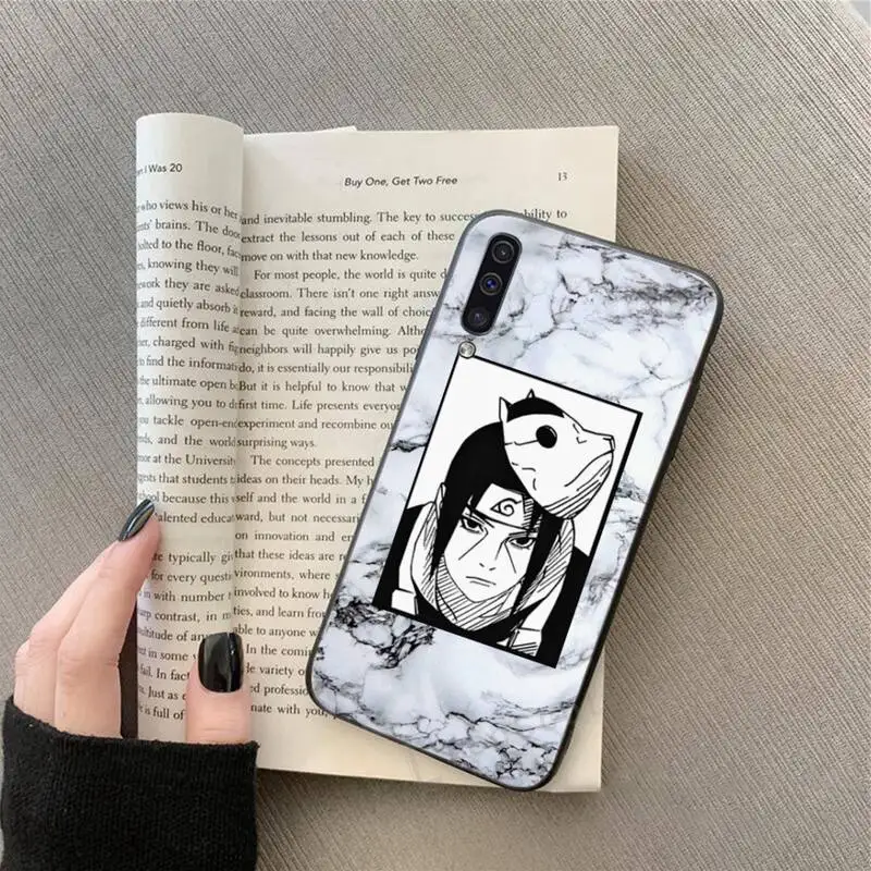 

Naruto Akatsuki Uchiha marble design Phone Case For Samsung Galaxy A 3 6 7 8 10 21 01 11 31 91 10S 20S 30S 50S PLUS