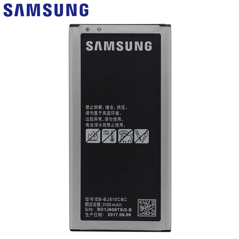 Samsung телефон Батарея EB-BJ510CBC 3100 мА-ч для samsung Galaxy J5 Edition J510 J510FN J510F J510G J510Y J510M