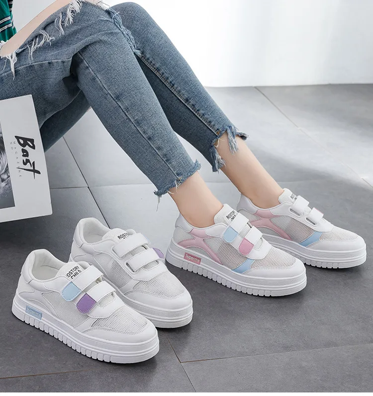 

Breathable white shoes female Korean version of Joker student shoes 2019 summer new increased ins casual shoes women's net shoes