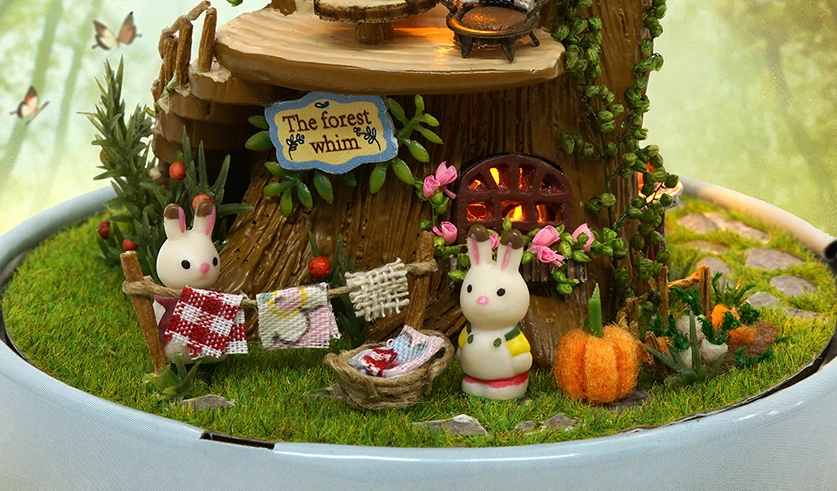 3D Wooden Doll House Music Box Houses DIY Miniature dollhouse Furniture Kit Toys for Children Birthday Christmas Gifts | Игрушки и хобби