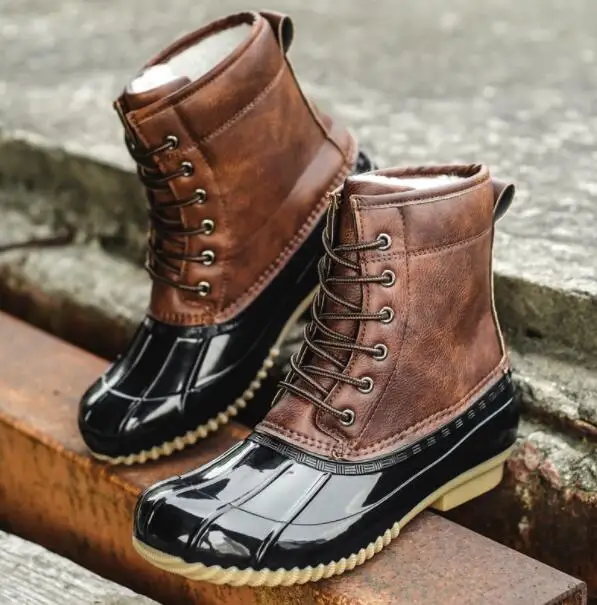 Зимние теплые хипстерские охотничья утка сапоги не катающиеся на лыжах женские