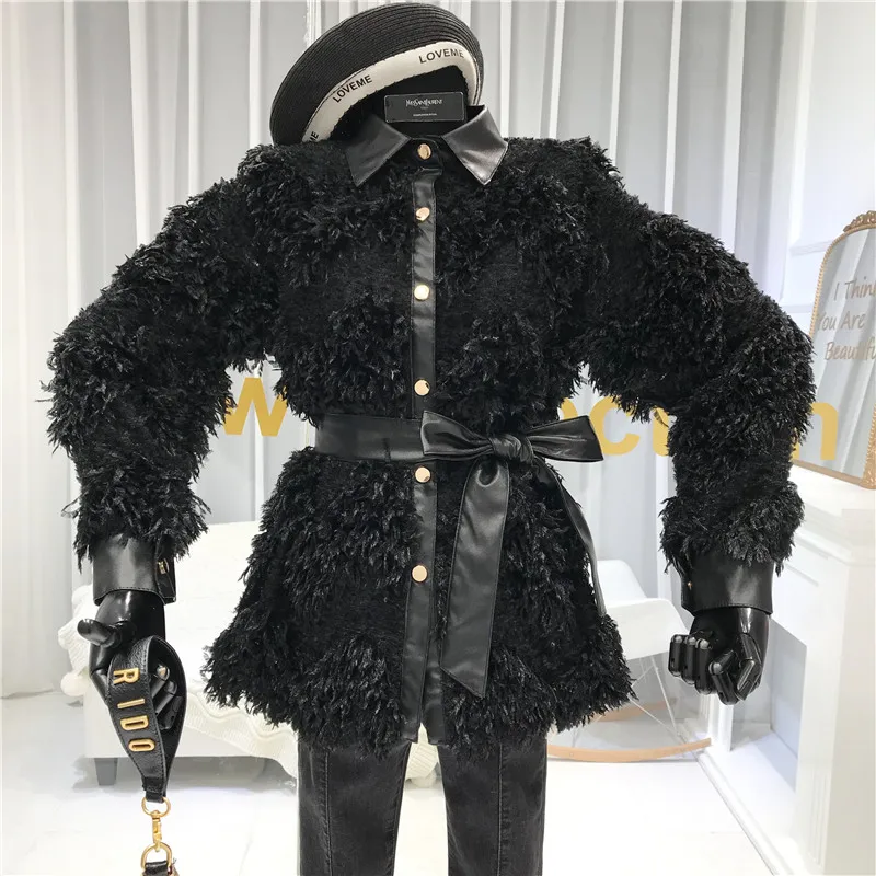 ALPHALMODA 2020 Весенняя женская кружевная рубашка с 3D кисточками и супер сказочными
