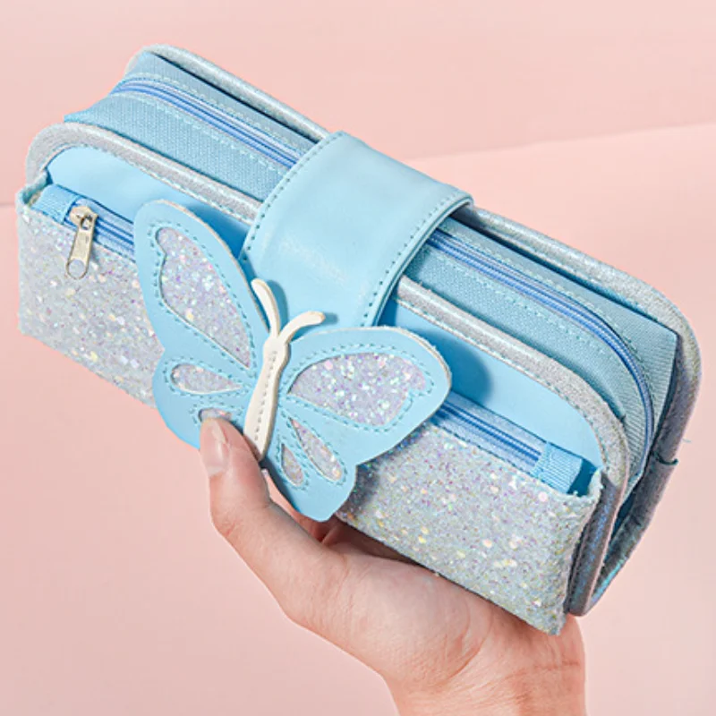 

Вместительная сумка для ручек, модная Холщовая Сумка для канцелярских принадлежностей, многофункциональная коробка для ручек, чехол для ка...