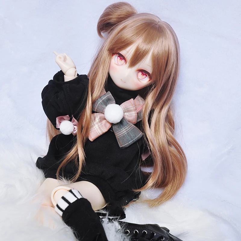 1/3 1/4 BJD MD кукольный парик милый мультяшный четырехугольный элемент аниме двойной