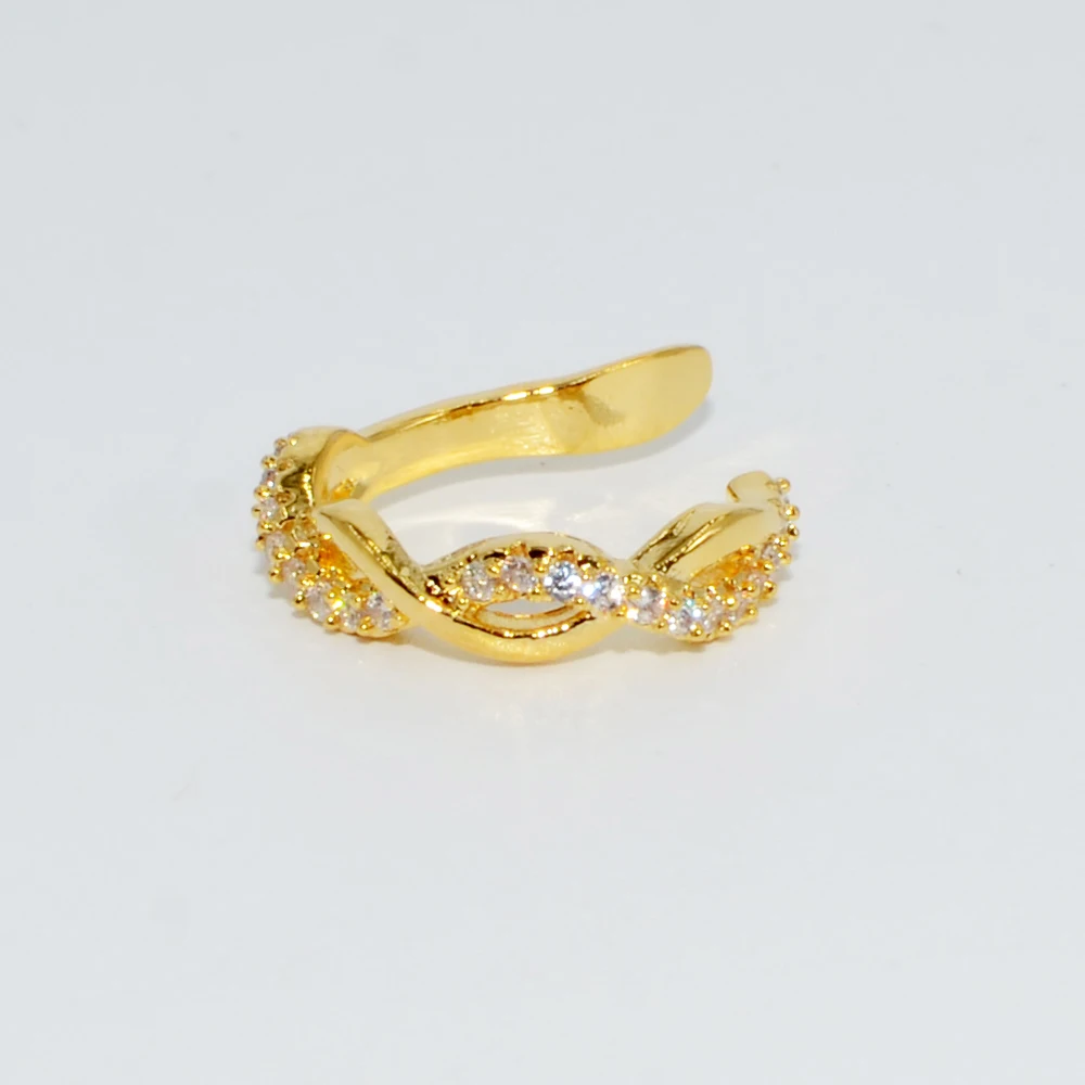 Style5 Gold 1 шт Ушной Хрящ клип Регулируемый Иллюзия искусственный пирсинг для уха серьги кристалл манжета для уха со звездой без отверстия не пирсинг CZ ювелирные изделия для тела - Окраска металла: Style5 Gold