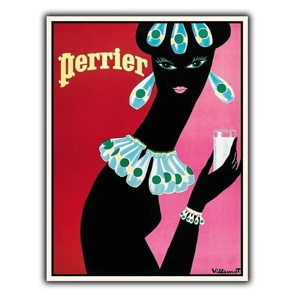 

Perrier Retro Metal Tin Sign Poster Home Garage Plate Cafe Pub Motel Art Wall Decor