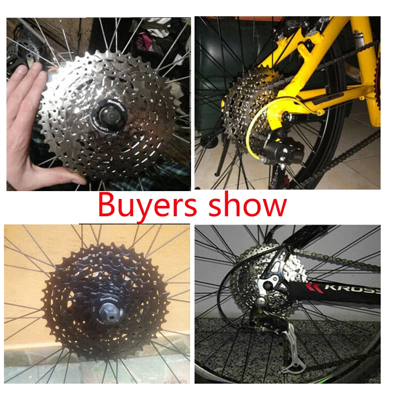 

SUNRACE 9 speed Cassette 11-40T MTB bike Freewheel Wide Ratio Silver Black bike Cassette Fit Shimano SRAM Flywheel Bicycle parts