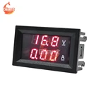 Цифровой вольтметр-амперметр, мини-Амперметр для автомобиля, LED дисплей 100 дюйма, 0,28 В постоянного тока