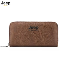 jeep buluo long wallets brand leather purse handbag new men smart wallet credit bank card holder fashion purse business casual
