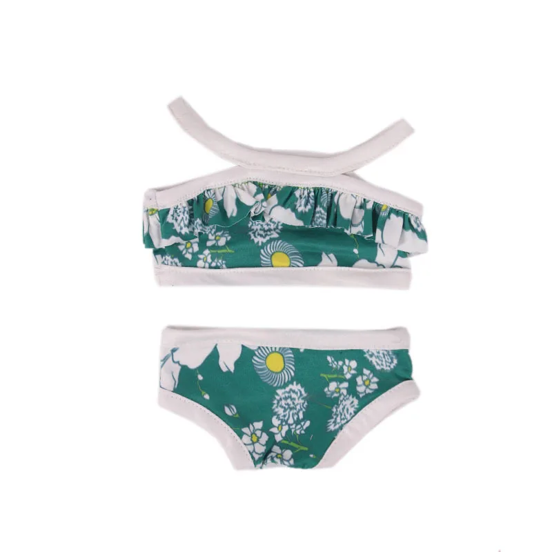 

Handmade Doll Clothes Dandelion Swimsuit Suit Wear Fit 18 Inch American&43Cm Baby New Born Doll Girl`s Toy