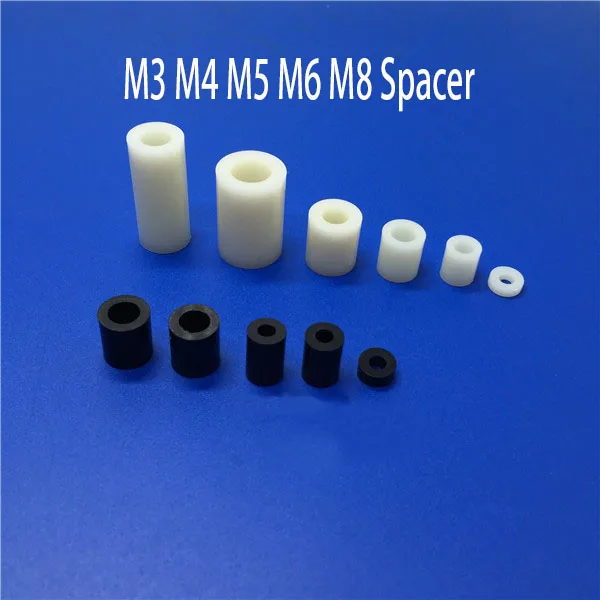11 6X3 ABS прокладка M6 пластиковый полый цилиндр высота печатной платы прямая сквозь