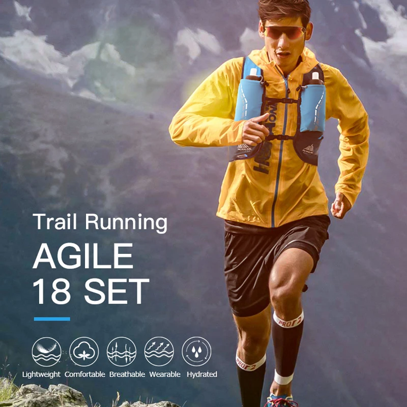 AONIJIE C9104 18L Trink Rucksack Pack Tasche Weiche Wasser Blasiert Glaskolben Wandern Trail Running Marathon Rennen Single Pack