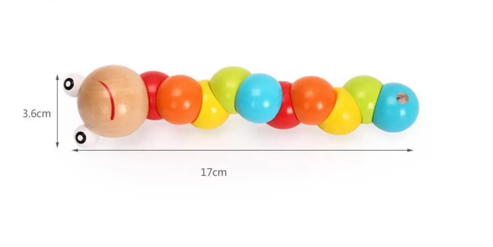 Деревянные игрушки гусеницы Монтессори для детей|Монтессори| |