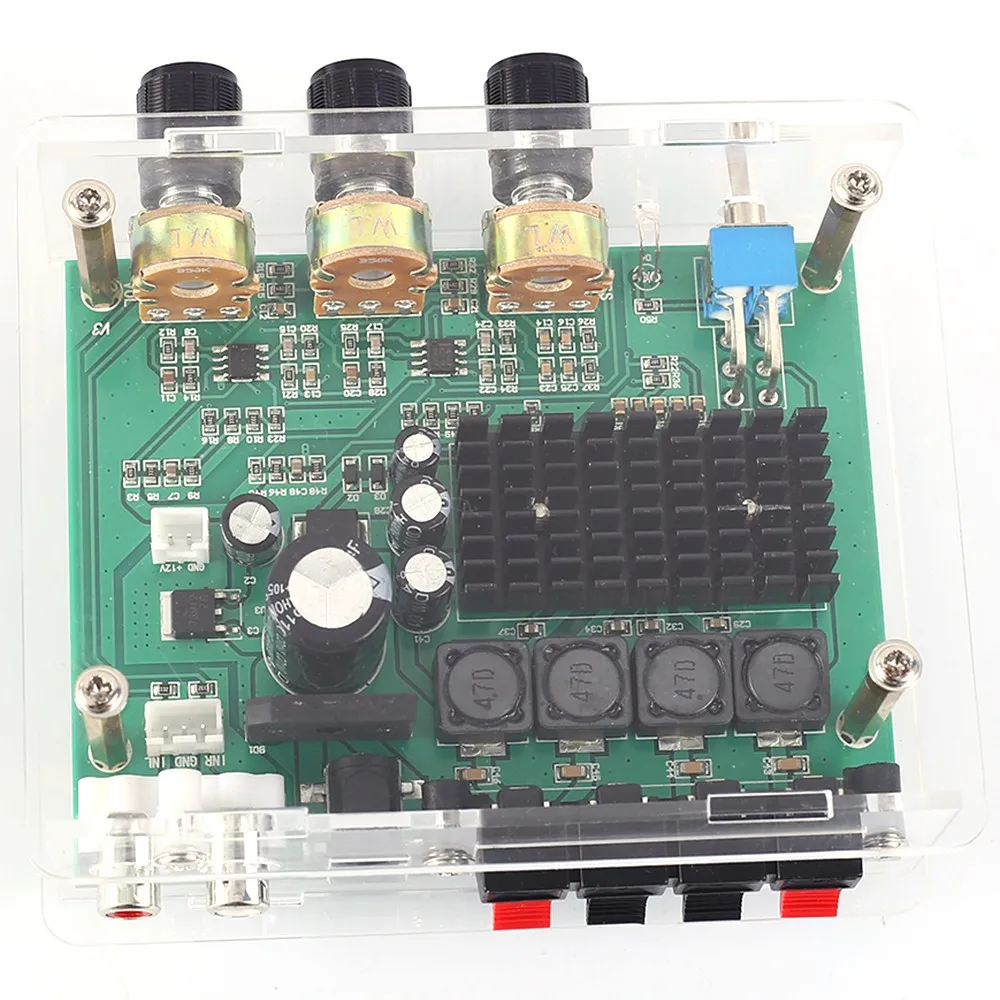 TPA3116D2 стерео усилитель аудиоплата цифровой тона двухканальный 80 Вт + DC 12 В 24 |