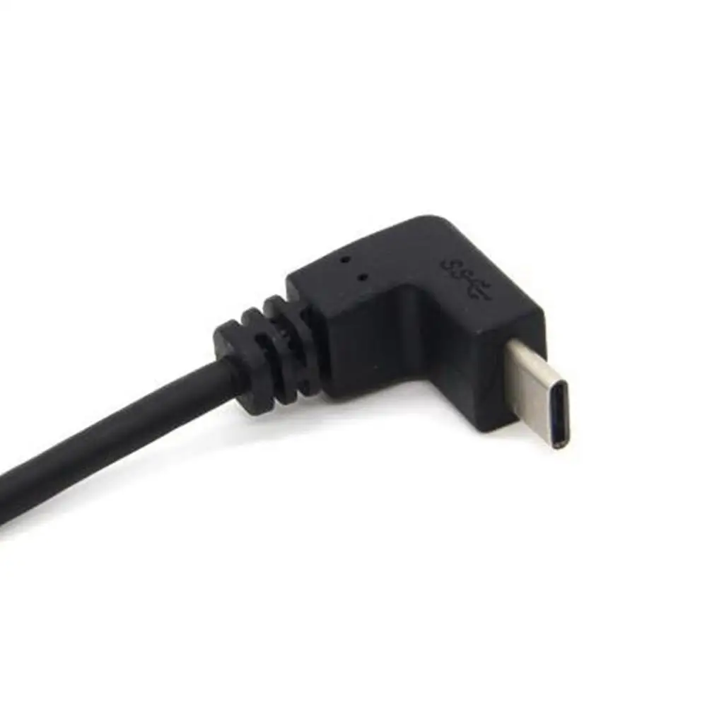 Кабель USB 3 0 типа C 90 градусов для Samsung type адаптер быстрой зарядки кабель Тип