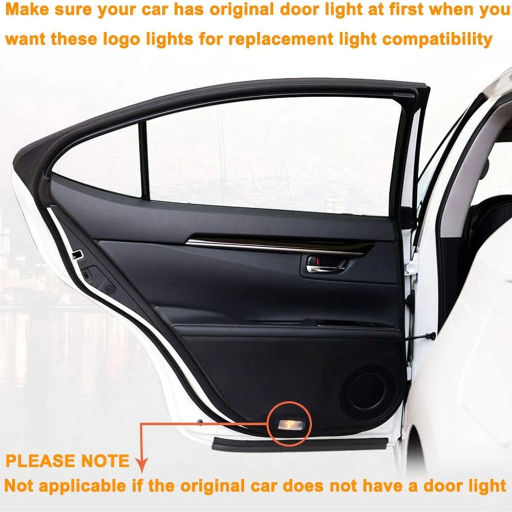 Автомобильная светодиодная дверная предупреждающая лампа для Honda Accord 2003-2013 Тень