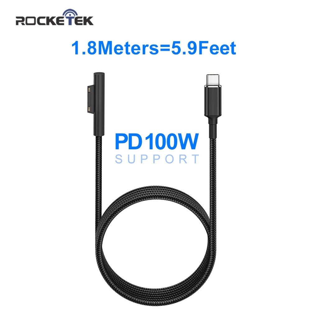 Rocketek USB Type C 100 Вт PD источник питания зарядное устройство адаптер зарядный кабель