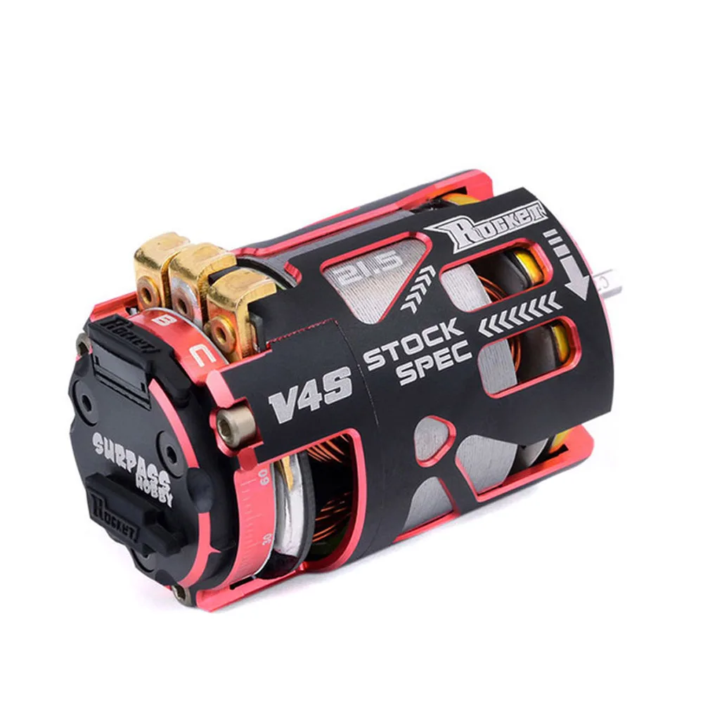 Enlarge Rocket Surpass Hobby 540 V4S Brushless Electric Motor 3.5/5.5/8.5/10.5/21.5T For 1/10 1/12 F1 Competition Racing RC Drift Car