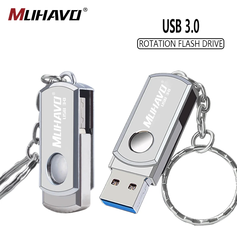 Высокоскоростной usb флеш накопитель 3 0 16 Гб металлическая ручка 64 ГБ 128