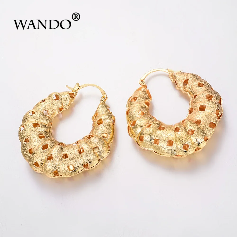 WANDO, русские серьги из розового золота для женщин, эфиопская/нигерийская/кенийская/Гана, элегантное женское вечернее платье, африканские ювелирные изделия в восточном стиле, подарок