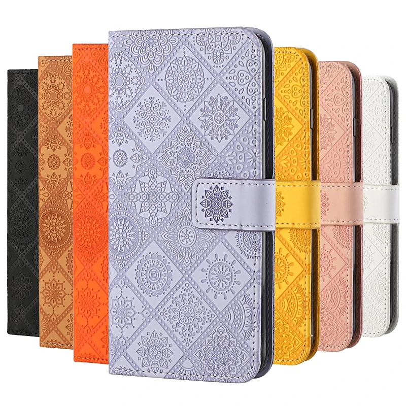 

Leather Flip Wallet Case On For VIVO Y30G Y30 Standard Y 30 Coque 3D Floral Embossed Stand Phone Cover VIVOY30 Fundas