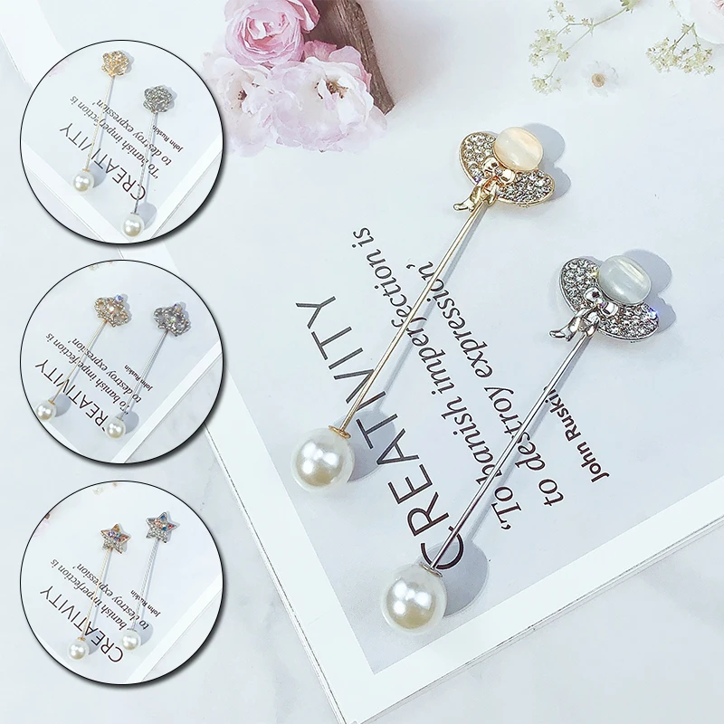 Женская модная брошь с искусственным жемчугом булавка в виде цветов украшение