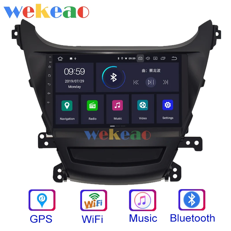 Wekeao сенсорный экран 9 'ɱ Din Android 0 автомобильный Dvd мультимедийный плеер для