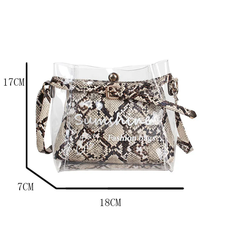 Женская прозрачная сумка элегантная через плечо 2019 | Багаж и сумки