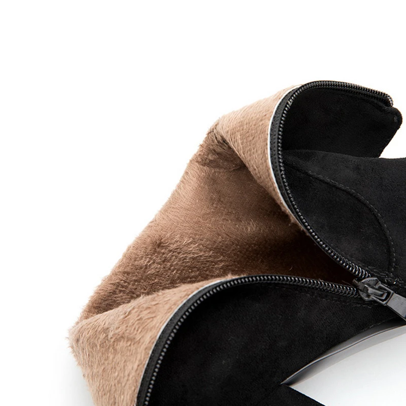 Ботильоны на высоком каблуке Женская Осенняя модная обувь квадратном элегантные