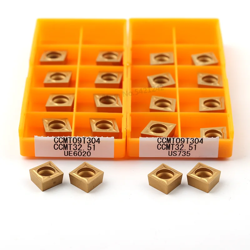 10 шт. CCMT09T304 CCMT09T308 VP15TF UE6020 US735 100% оригинальная карбидная вставка станок с ЧПУ фреза