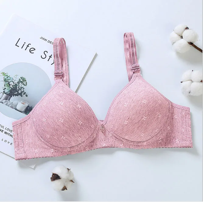Bra Mother and daughter clothes sleepwear thin cotton bralette 1/2 cup wire free seamless top comfortable underwear shirt bh C09