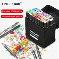 finecolour ef103 240 colors alcohol based art markers oily soft double headed marker pen professional art painting supplies gift