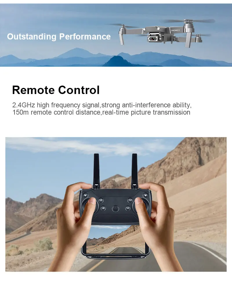 Дрон 4K E68 wifi FPV мини-Дрон с широким углом HD 4K 1080P камера режим удержания высоты RC складной Квадрокоптер Дрон подарок