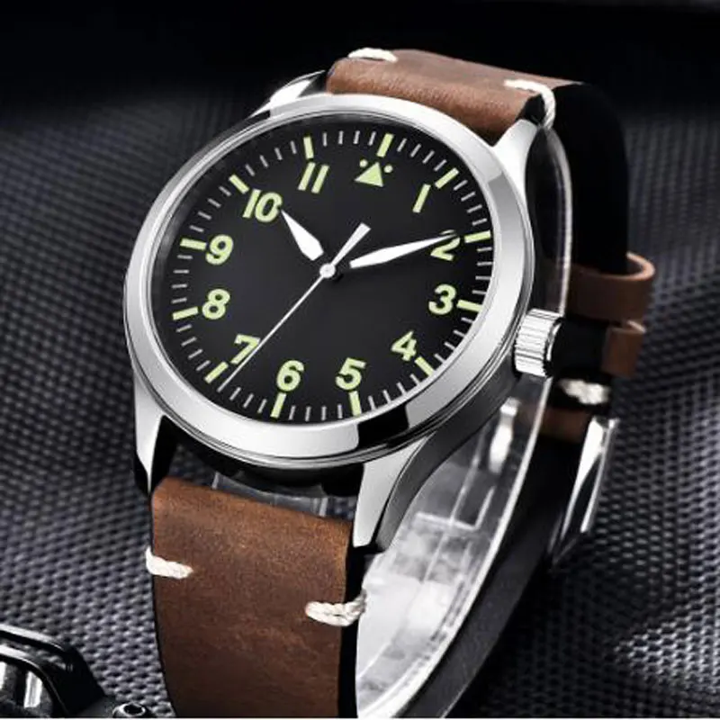 

42mm Sterile Dial ST Automatic Movement Polished Case Luminous Hand Sapphire Glass