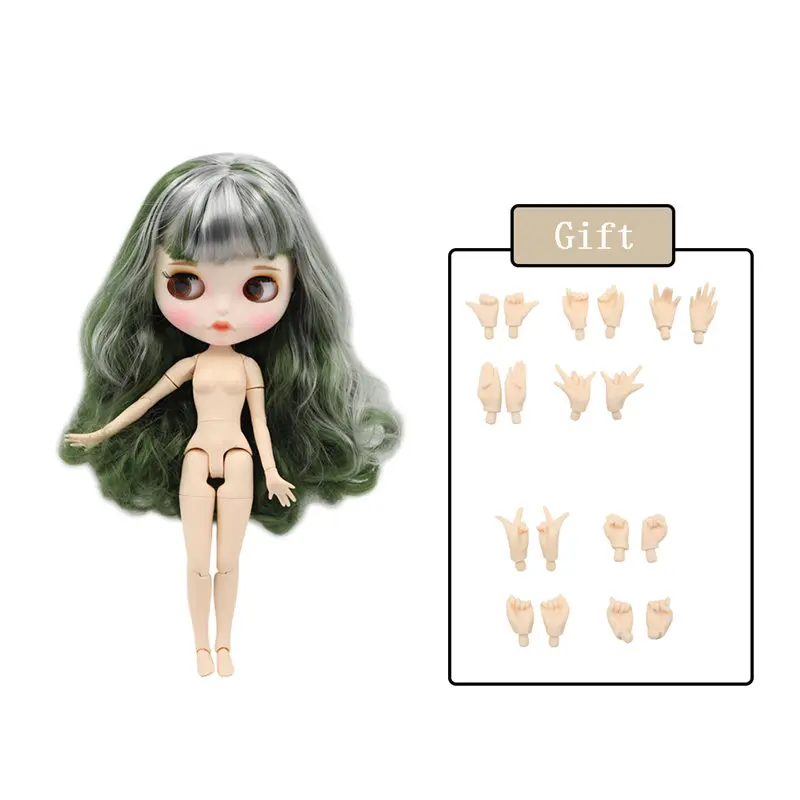 New matte face Ледяная фабрика Blyth кукла Обнаженная соединение тела с ручной набор A& B 1/6 BJD Модная Кукла подходит diy Макияж Специальная цена - Цвет: New matte face