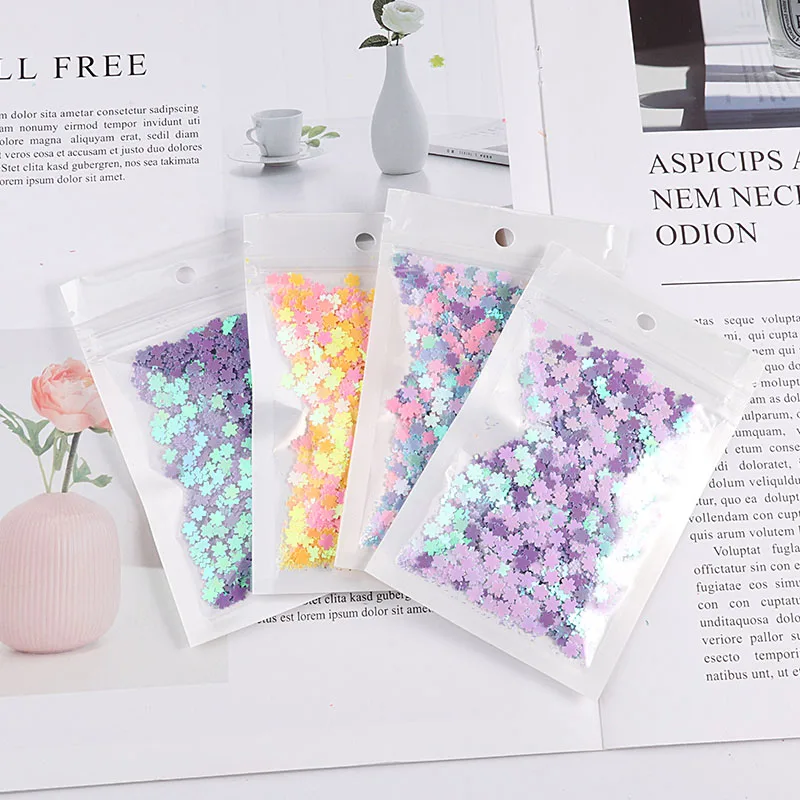 Блестки Sakura для нейл-арта 5 мм блестки маникюра сладкий цветок вишни