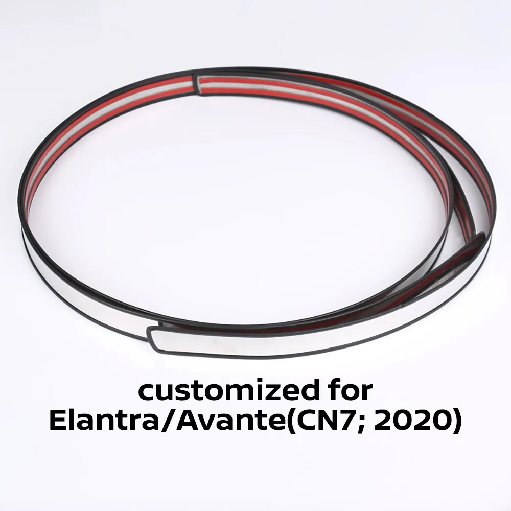 

CHROME ROOF TRIM MOLDING GARNISH STICKERS FOR HYUNDAI ELANTRA AVANTE 2020 2021 ACCESSORIES CAR STYLING