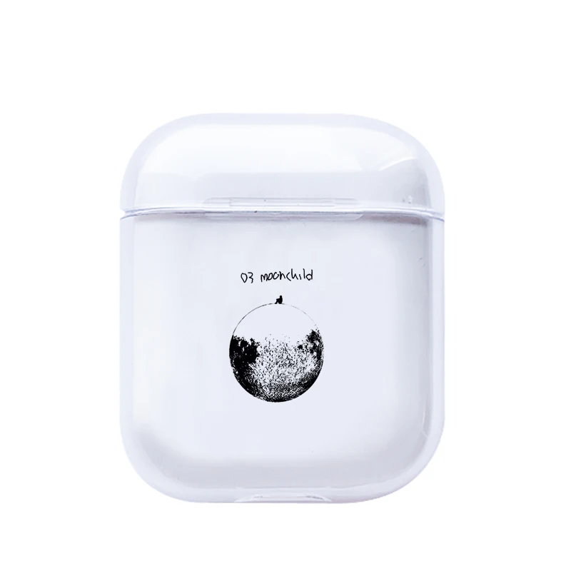 I200573 Роскошные аксессуары для карт чехол для Airpods 1 2 прозрачная Bluetooth гарнитура наушники дорожный прозрачный мягкий чехол s силиконовый чехол - Цвет: I200573