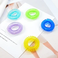 100PCSPack New Coiled Hair Tie Set For Children Multi-color Kink Free Spirals Ponytail Holder Tie Gum Hair Accessories