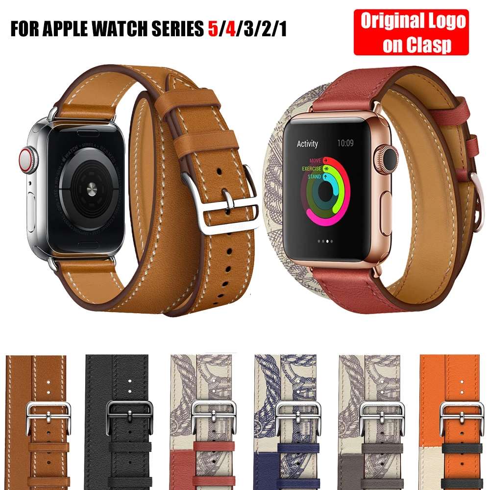 Ремешок для часов из натуральной кожи 38 мм/40 мм/42 мм/44 мм Apple Watch Series 5 4 3 2 1 | Наручные
