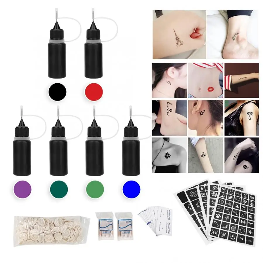 20 мл профессиональная временная татуировка чернила сок набор краски пигмент для
