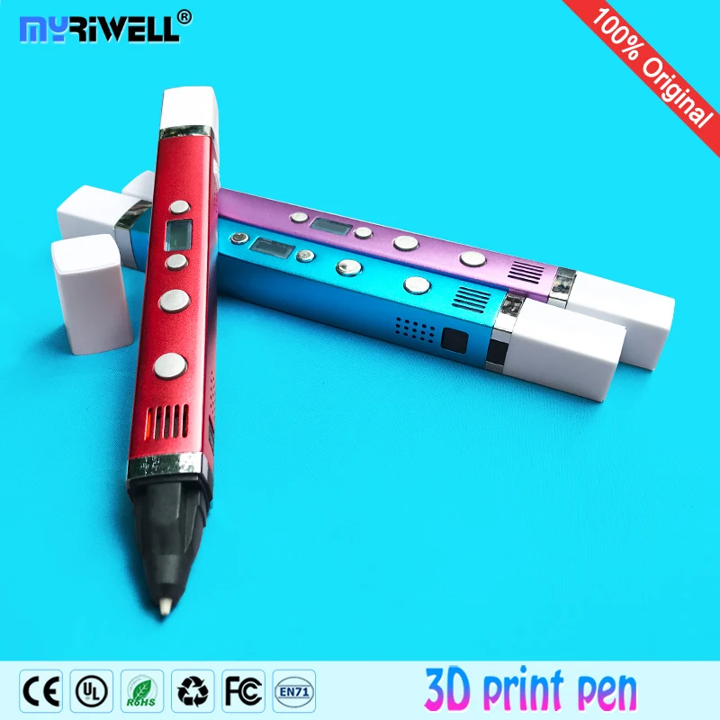 myriwell 3d ручка для рисования，LED дисплей，3д pen pens USB Поддержка мобильного источника