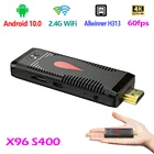 ТВ-приставка X96S400, Android 10,0, 4K, Allwinner H313, четырехъядерный, 2,4 ГГц, Wi-Fi, 2020, новая ТВ-приставка, медиаплеер LPDDR, 32 бит