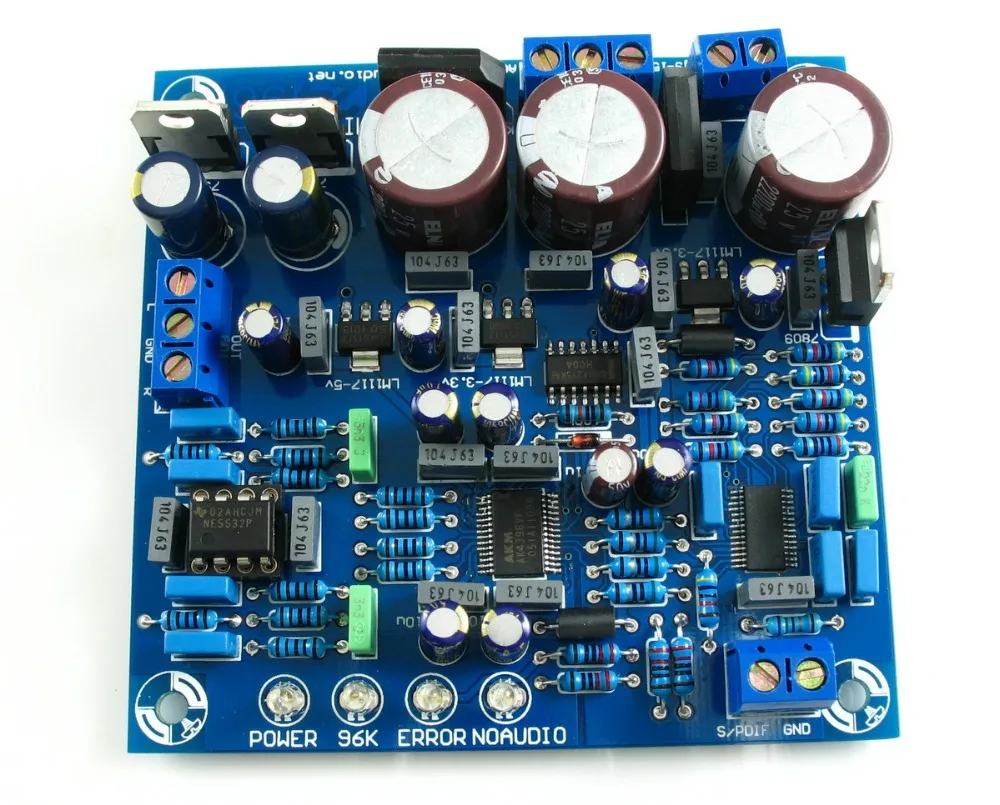 24 разрядный 192K HZ DAC CS8416 + AK4396 NE5532P SPDIF для аудиовыхода Стандартная плата|Усилители
