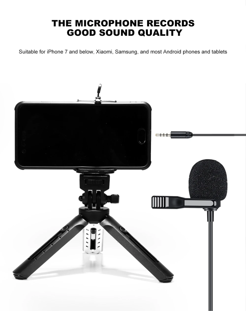 Профессиональный петличный микрофон с лацканом 3 5 мм Тип C самый дешевый