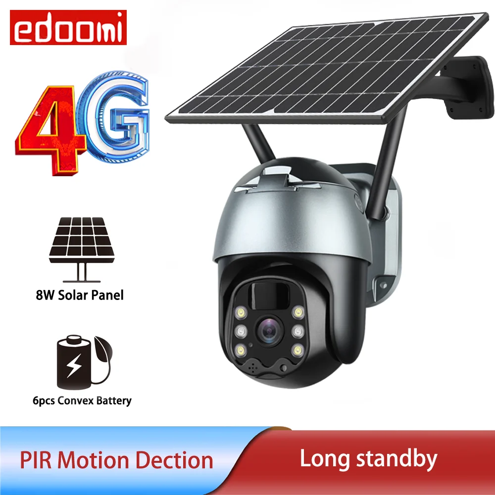 IP камера наружная беспроводная водонепроницаемая с солнечной батареей Wi Fi